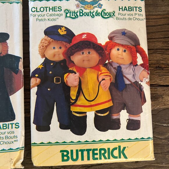 Butterick 344 & 438 Vintage Cabbage Patch Doll Costume Patterns NIP - Picture 4 of 4